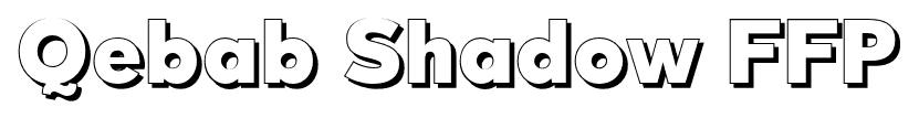 Qebab Shadow FFP font